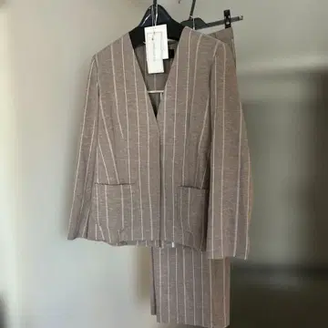 LAPINE ROUGE 스트라이프 팬츠 수트 빅 사이즈