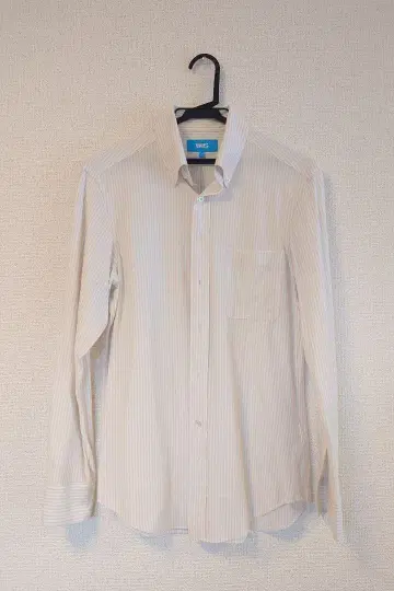 WWS 궁극의 버튼 다운 셔츠 스트라이프 ( 베이지 )