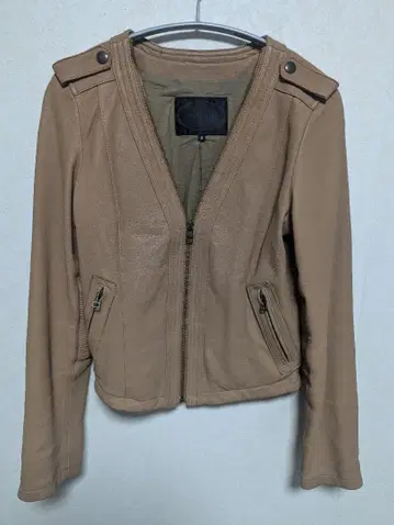 UNTITLED 노카라 가죽 자켓