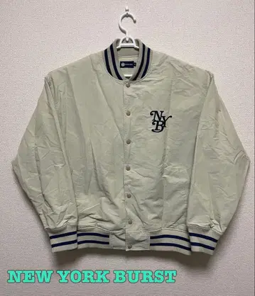 NEW YORK BURST 바시티 자켓 M 사이즈 베이지