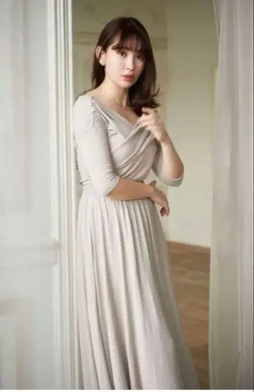 herlipto Cache Coeur Jersey Long Dress S