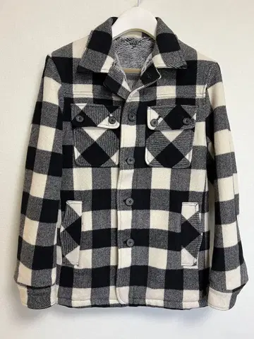 RUPERT 플란넬 자켓 블랙 화이트 체크 L 사이즈