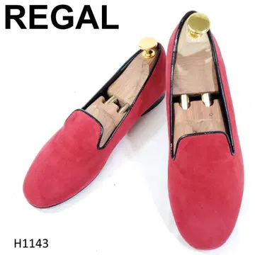 새상품 리갈 슬립온 오페라 슈즈 아몬드 토 레드 22.5cm