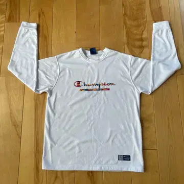 Champion 컬러풀 로고 긴팔 티셔츠