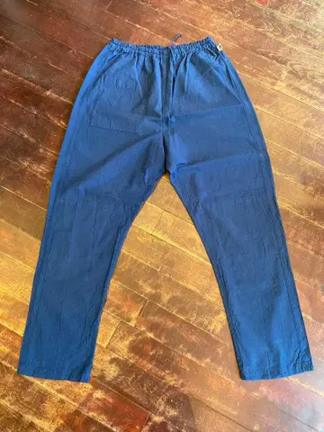 [ 우나기노네도코 ] 시모카와 직물 MONPE 무지 베이직 블루