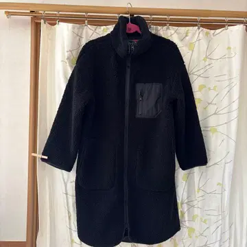 블랙 보아 코트 H&M