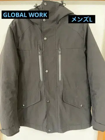 GLOBAL WORK 남성용 L 2way 다운 자켓/마운틴 파카