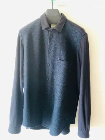 TROVE 네이비 긴팔 셔츠 울 혼방