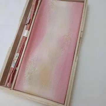 겨울용 오비 장식 천 허리띠 세트 순수 실크 미사용 No621