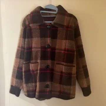 natural mist class 체크 자켓