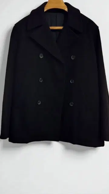 Margaret Howell 블랙 피 코트 38