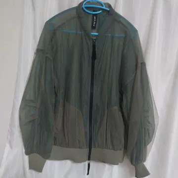 AULA AILA 아우라 아이라 시어 블루종 지퍼 블루종 카키