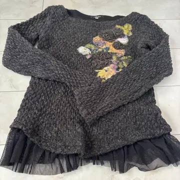 아키아카네 그레이 니트 스웨터 긴팔