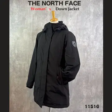 후드 부착 블랙 다운 자켓 516