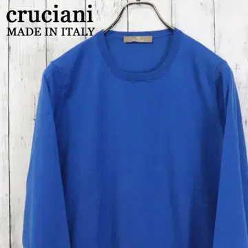 새상품급! cruciani 크루치아니 이탈리아제 크루넥 코튼 스웨터
