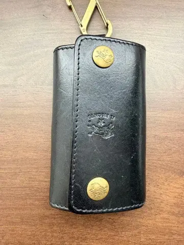 가죽제 블랙 키케이스 후크 포함