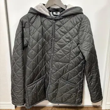 라벤햄 퀼팅 자켓 후드 부착