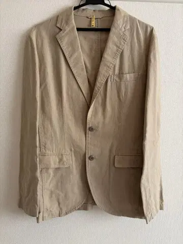 LACOSTE 린넨 혼방 자켓 사이즈 4 베이지