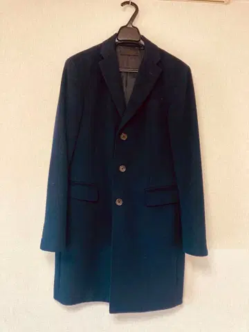 UNIQLO 캐시미어 15% 혼방 네이비 컬러 코트