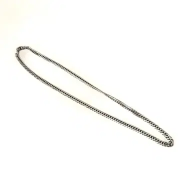 실버 색상 스테인리스 스틸 체인 목걸이 약 56cm