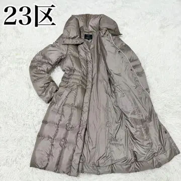 컨디션 최상 23구 다운 코트 롱 기장 A라인 그레이지 성숙/러블리 고급
