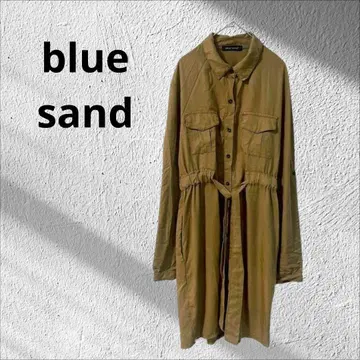 blue sand 셔츠 원피스 튜닉 카멜 이탈리아제