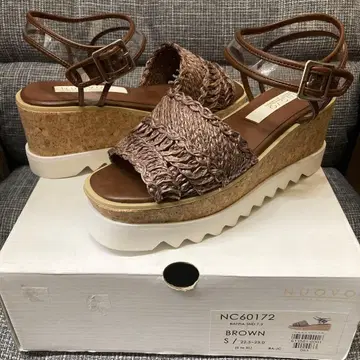 호킨스 NUOVO NC60172 라피아 샌들 브라운 S