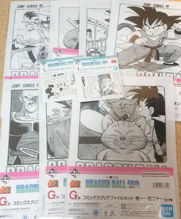 제일복권 드래곤볼 I상 시계 부품 스티커 G상 코믹스 클리어 파일