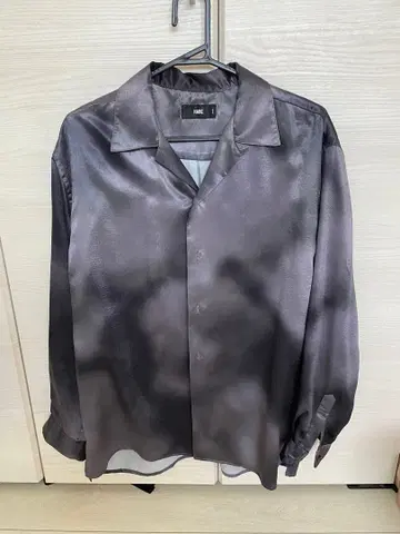 HARE 새틴 그레이 긴팔 셔츠 S