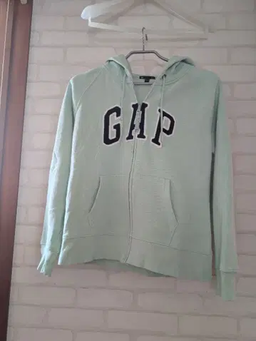 GAP 후드 부착 후드티 민트 그린