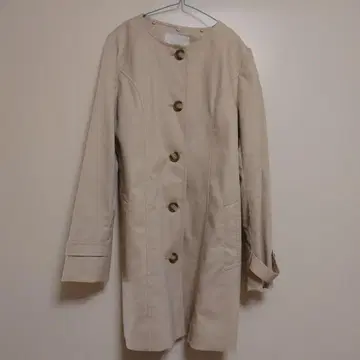 anysis 베이지 트렌치코트 버튼 포함