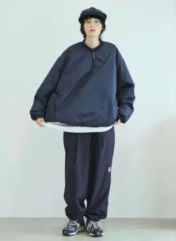 S.F.C / BASEBALL HALF ZIP JACKET / Naby