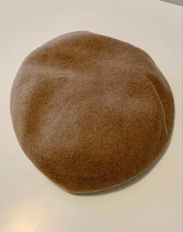 울 베이지 베레모