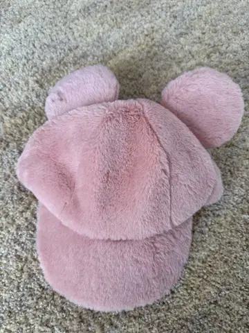 미키 귀 달린 핑크 캡