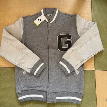 G 로고 포함 그레이 XL 바시티 자켓