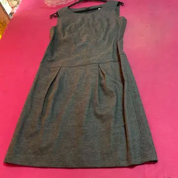 새상품급 ANAYI 그레이 슬리브리스 원피스 36