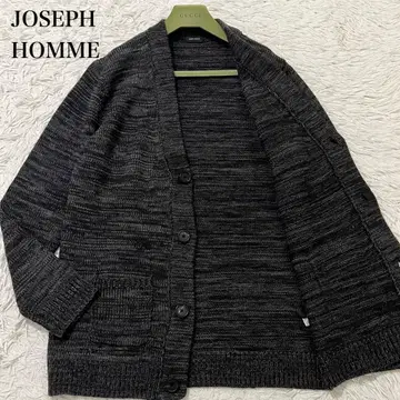 새상품급 조셉옴므 가디건 V넥 울 다크 그레이 50