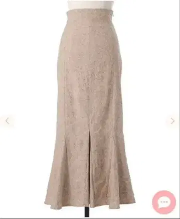 cocodeal 라인 플라워 배색 자수 하이웨스트 머메이드 스커트