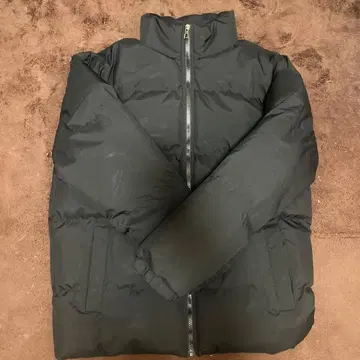 블랙 다운 자켓 풀 집업