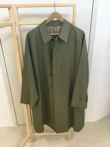 ANATOMICA 싱글 래글런 코트 올리브 50