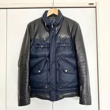 HALB 가죽 다운 자켓