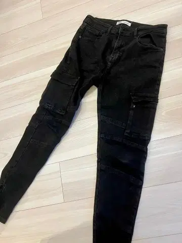 새상품급! ZARA 남성용 카고 팬츠 스키니 슬림 사이즈 31 (M)