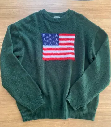 [ 새상품급 ] apres jour mignon 성조기 니트 스웨터 F