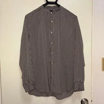 EDIFICE 패턴데신 스탠드 카라 셔츠 블랙C