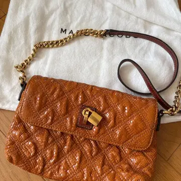 MARC JACOBS 브라운 가죽 숄더백