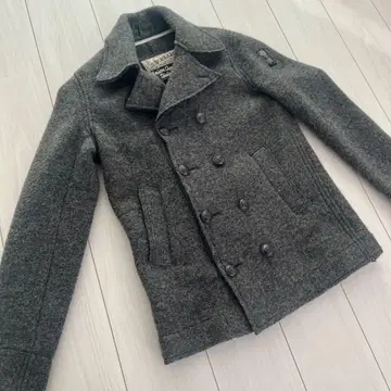 REPLAY 남성용 코트 피코트 그레이