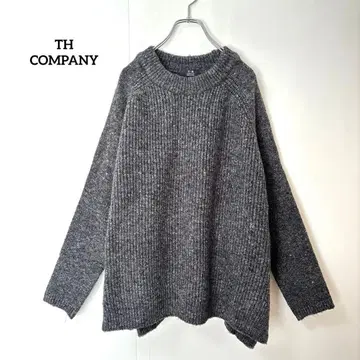 새상품 티에이치컴퍼니 [ F ] 긴팔 덩어리 니트 울 혼방 굵은