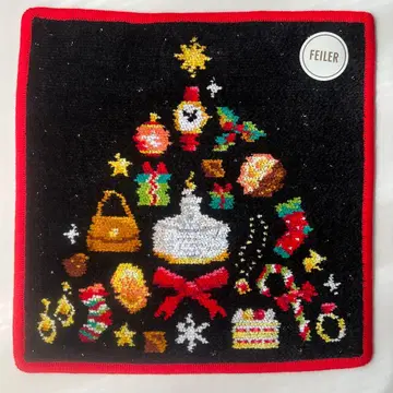 [ 미사용 새상품 ] 페이 FEILER WAKO 크리스마스 손수건