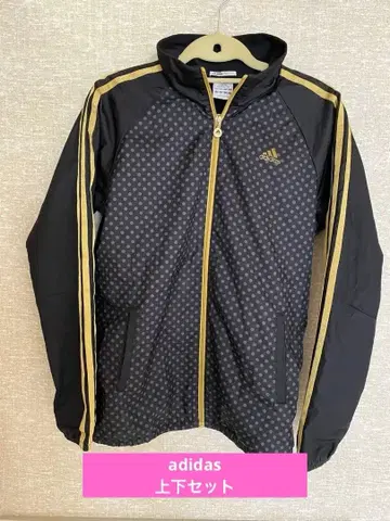 adidas 상하의 도트 무늬 집업 자켓, 팬츠