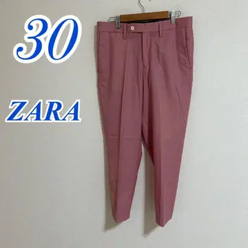 ZARA 핑크 슬랙스 30 컬러 팬츠 캐주얼 코디 오피스